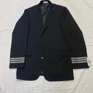 Murphy & Hartelius Blazer Jaket Uniforms Men's Pilot 
 Black , 44XL
